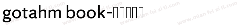 gotahm book字体转换
